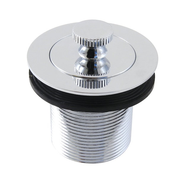 112 Lift and Turn Tub Drain with 134 Body Thread, Polished Chrome